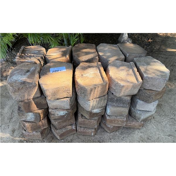 Qty Approx. 50 Concrete Border Blocks 11" x 4"H.