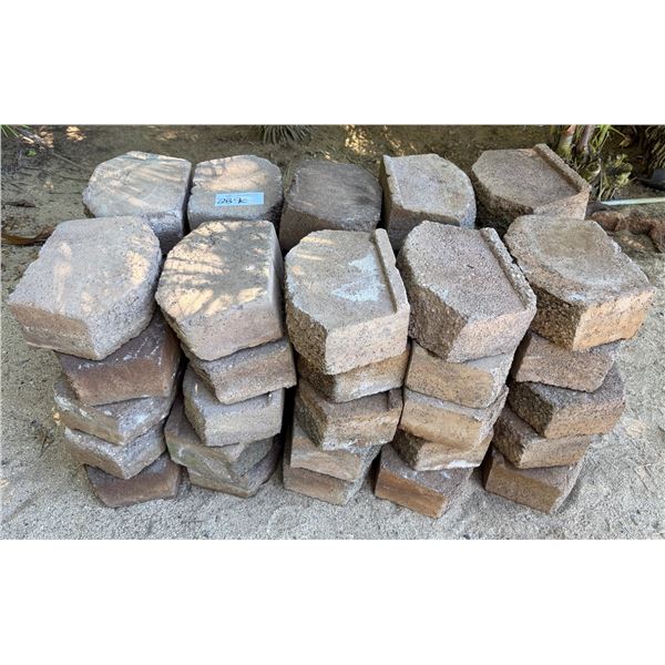 Qty Approx. 50 Concrete Border Blocks 11" x 4"H.