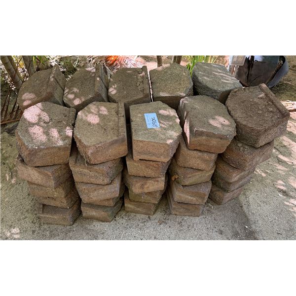 Qty Approx. 50 Concrete Border Blocks 11" x 4"H.