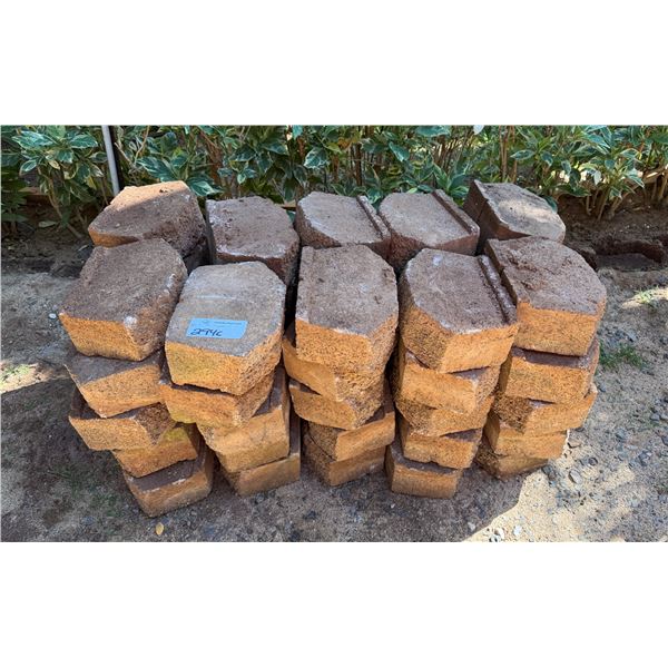 Qty Approx. 50 Concrete Border Blocks 11" x 4"H