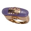 Image 2 : Chinese 14K Lavender Jadeite Shou Ring Size 4 1/2