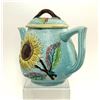 Image 6 : English Majolica Sunflower & Lily Teapot, 1880