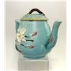Image 8 : English Majolica Sunflower & Lily Teapot, 1880