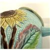 Image 9 : English Majolica Sunflower & Lily Teapot, 1880