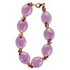 Image 1 : Heng Ngai 14K Purple Jade Amethyst Bracelet