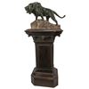 Image 1 : P. Lecourtier Bronze Lion & Gueret Freres Pedestal
