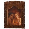 Image 1 : Abdul Aziz - Portrait Painting of Two Girls