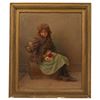Image 1 : Karl Witkowsk, O/C Portrait of a Girl w Flowers