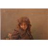 Image 3 : Karl Witkowsk, O/C Portrait of a Girl w Flowers