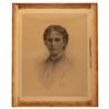 Image 1 : 1886 Charcoal Portrait Drawing - Akers
