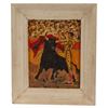 Image 1 : Matador Bull Fighter Scene - Oil Painting