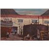 Image 4 : Shipyard Scene Oil Painting