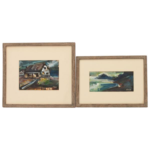 Jean Liberte - Pair of Expressionist Paintings