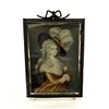 Image 1 : Miniature 18th C Portrait on Calf Skin Vellum