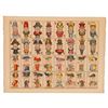 Image 1 : Jeu de Grotesque Uncut French Card Game Sheet