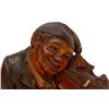 Image 2 : Black Forest Carved Wood Violin Player, Folk Art