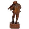 Image 4 : Black Forest Carved Wood Violin Player, Folk Art