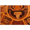 Image 3 : Aztec Mayan Inlaid Wood Calendar Table Top Art