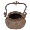 Image 1 : Hanging Hammered Copper Fireplace Cauldron