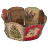 Image 4 : Vintage Handmade Folk Art Christmas Card Basket