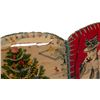 Image 5 : Vintage Handmade Folk Art Christmas Card Basket