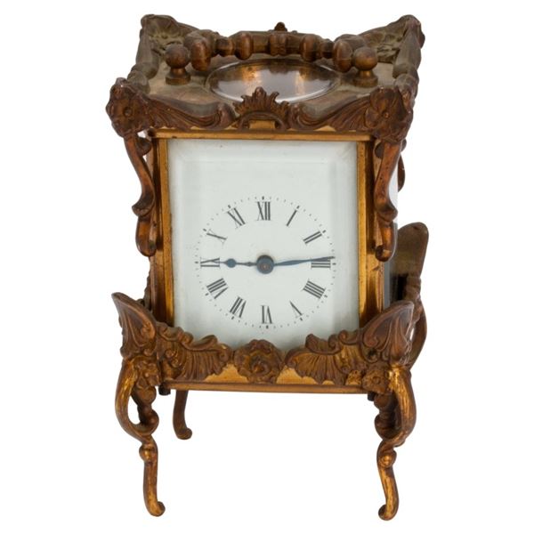 Waterbury Carriage Clock on Decorative Legs