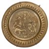 Image 1 : Brass Alms Charger, St. George and the Dragon