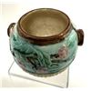 Image 3 : Majolica Flying Cranes Covered Sugar Bowl