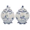 Image 6 : Royal Copenhagen Blue Fluted Teapot Pair