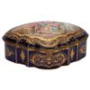 Image 2 : Antique French Sevres Porcelain Cobalt Blue Box