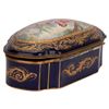 Image 6 : Antique French Sevres Porcelain Cobalt Blue Box
