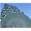 Image 3 : Impressive Chinese Celedon Jade Bi Disc, 14"
