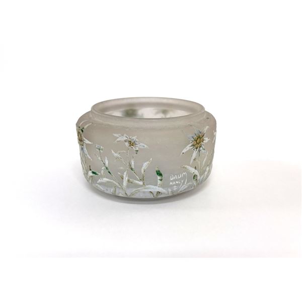Daum Nancy Freres 'Edelweiss' Vase Bowl