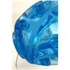 Image 11 : Lalique Crystal Tourbillons Blue Vase