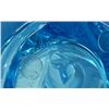 Image 2 : Lalique Crystal Tourbillons Blue Vase