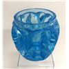 Image 3 : Lalique Crystal Tourbillons Blue Vase