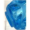 Image 4 : Lalique Crystal Tourbillons Blue Vase