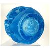 Image 5 : Lalique Crystal Tourbillons Blue Vase