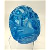 Image 6 : Lalique Crystal Tourbillons Blue Vase