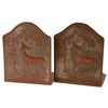 Image 1 : Arts & Crafts Hammered Copper Deer Bookends