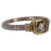 Image 1 : Judith Ripka Two 18K 925 White Topaz Ring - 6 3/4