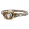 Image 2 : Judith Ripka Two 18K 925 White Topaz Ring - 6 3/4