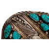 Image 4 : Justin Morris Navajo Sterling Turquoise Buckle