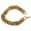 Image 3 : Florenza Gold Tone Peking Glass Charm Bracelet