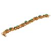 Image 4 : Florenza Gold Tone Peking Glass Charm Bracelet