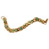 Image 5 : Florenza Gold Tone Peking Glass Charm Bracelet