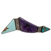 Image 3 : Sterling Native American Signed Inlaid Brooches