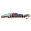 Image 5 : Sterling Native American Signed Inlaid Brooches