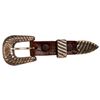 Image 1 : Sunset Trails Sterling Leather Buckle Key Ring