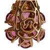 Image 4 : BBJ 14K Gold Colored Sapphires Ring Pendant